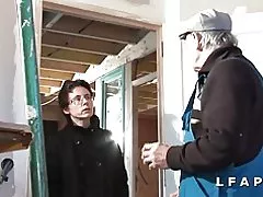 Brandus Prancūzijos rimtą sodomisee į gangbang su papy